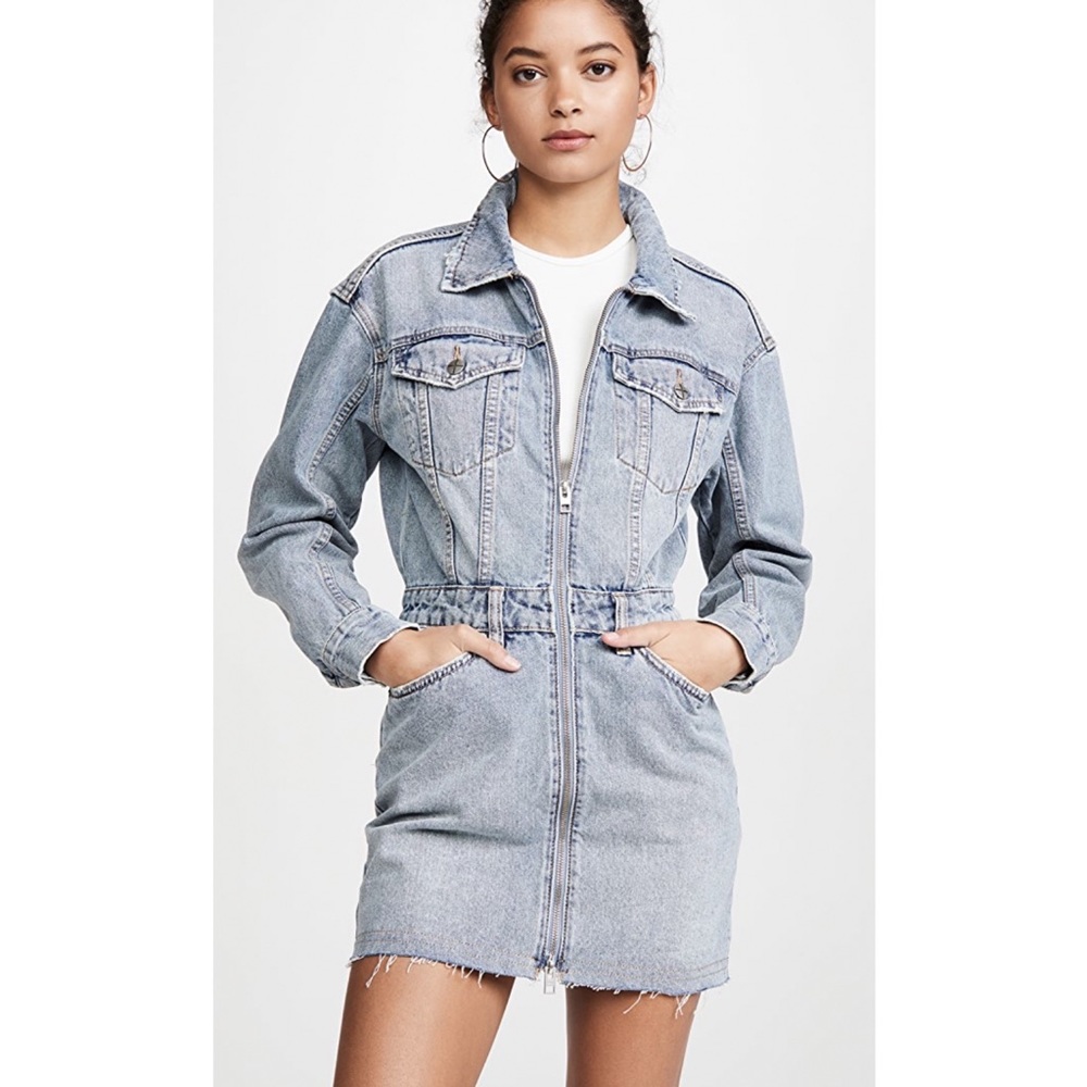 Ksubi Underrated Denim Domino Mini Dress